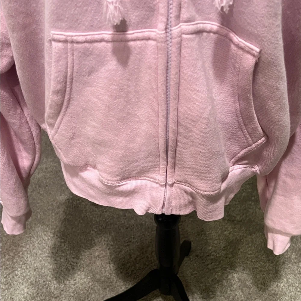 PINK Victoria's Secret Soft Pink Zip-Up Hoodie - Picture 4 of 10